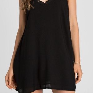 Black slip dress